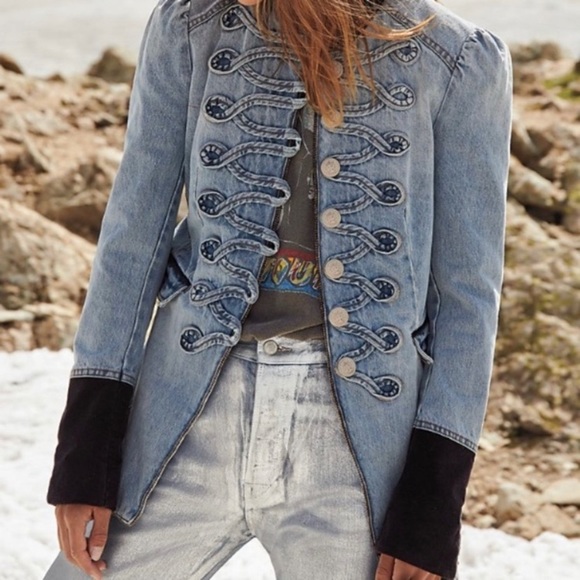 Denim Seamed Structured Jacket | Poshmark